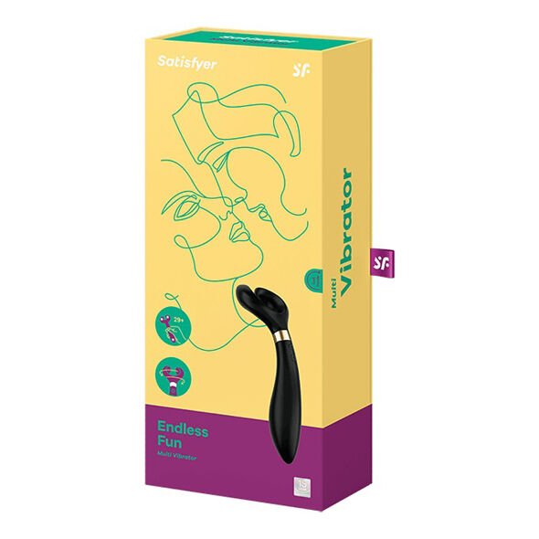 SATISFYER - MULTIVIBRADOR DIVERSIÓN SIN FIN 3 NEGRO
