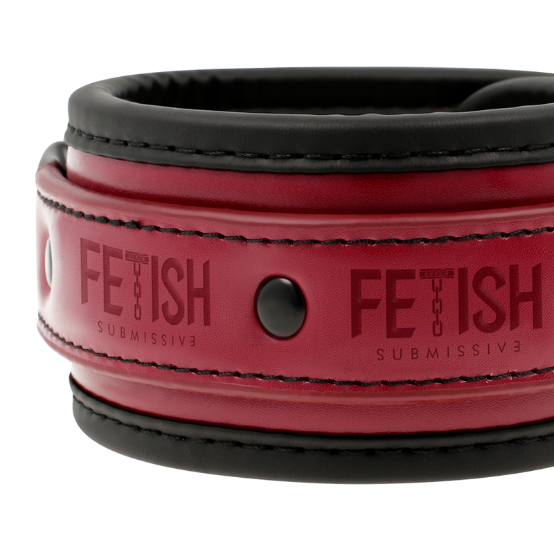 FETICHE SUBMISSIVO QUARTO ESCURO - ALGEMAS DE COURO VEGANAS COM FORRO DE NEOPRENE