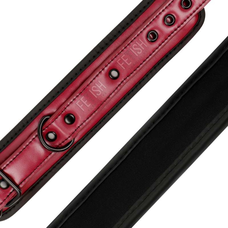 FETICHE SUBMISSIVO QUARTO ESCURO - ALGEMAS DE COURO VEGANAS COM FORRO DE NEOPRENE
