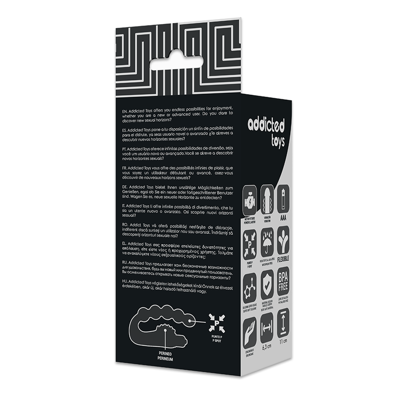 ADDICTED TOYS - MASSAGEADOR ANAL PROSTÁTICO COM VIBRAÇÃO
