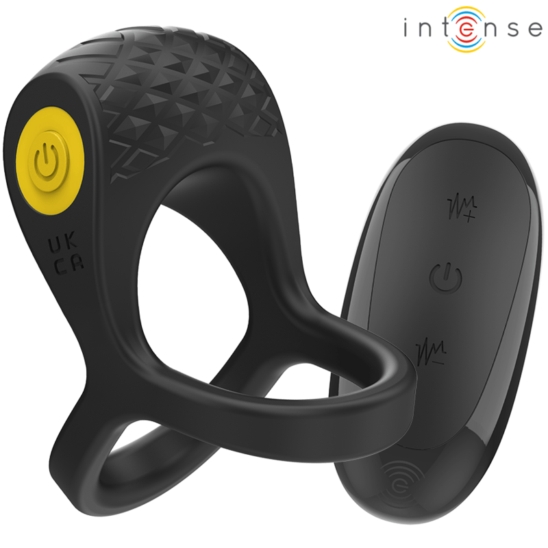 INTENSE - ALEX VIBRATOR DOUBLE PENIS RING 10 VIBRATIONS BLACK - Toys "n" Us