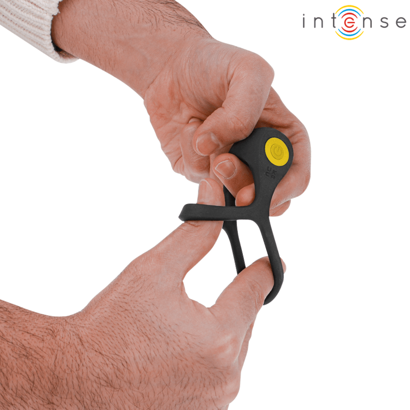 INTENSE - ALEX VIBRATOR DOUBLE PENIS RING 10 VIBRATIONS BLACK - Toys "n" Us