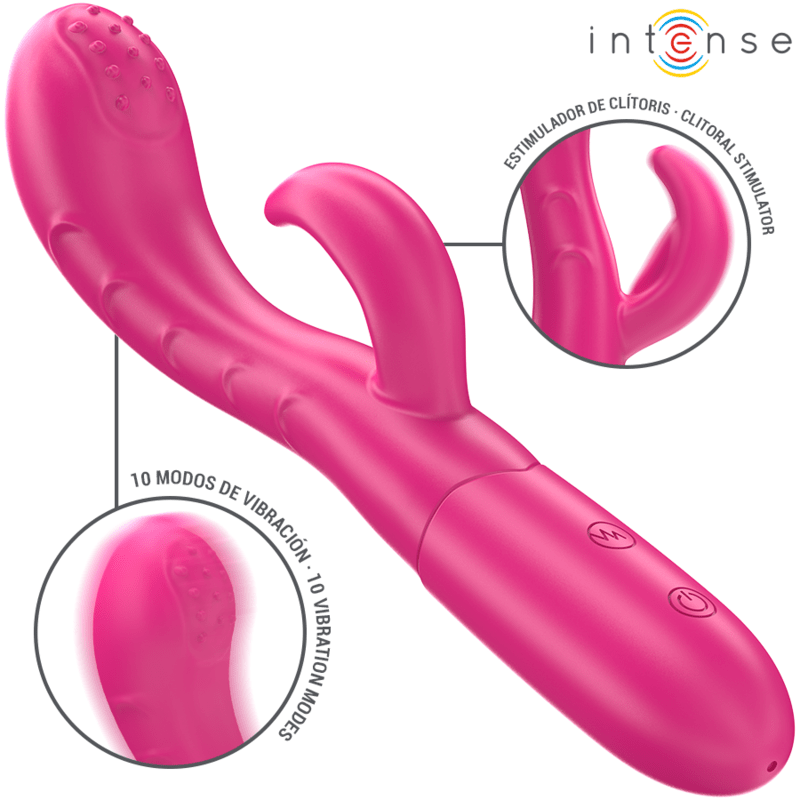 INTENSE - AMARA VIBRATOR WITH STIMULATING TONGUE 10 VIBRATIONS PINK - Toys "n" Us