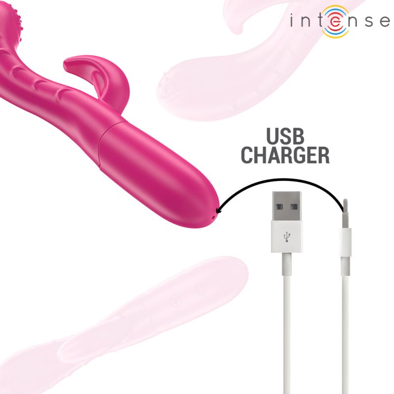 INTENSE - AMARA VIBRATOR WITH STIMULATING TONGUE 10 VIBRATIONS PINK - Toys "n" Us