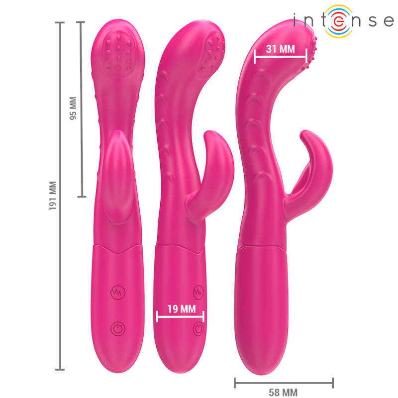 INTENSE - AMARA VIBRATOR WITH STIMULATING TONGUE 10 VIBRATIONS PINK - Toys "n" Us