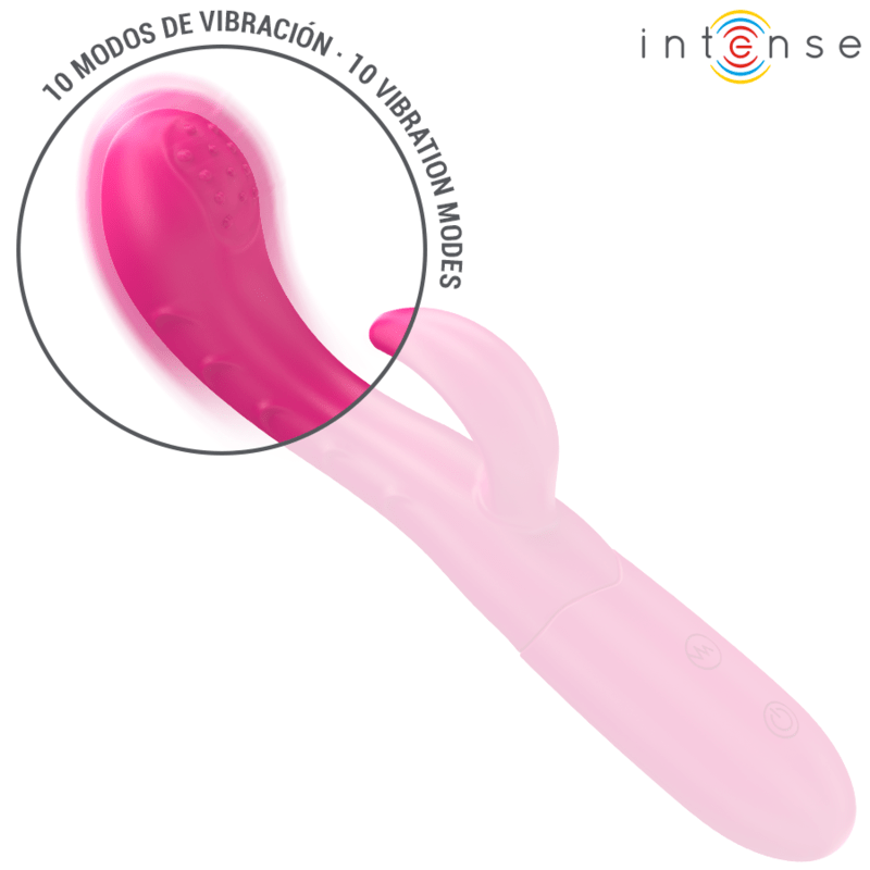 INTENSE - AMARA VIBRATOR WITH STIMULATING TONGUE 10 VIBRATIONS PINK - Toys "n" Us