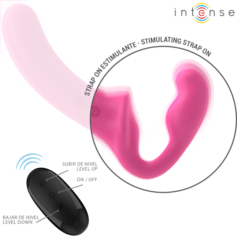 INTENSE - AMY DOUBLE VIBRATOR 20 CM PINK REMOTE CONTROL - Toys "n" Us
