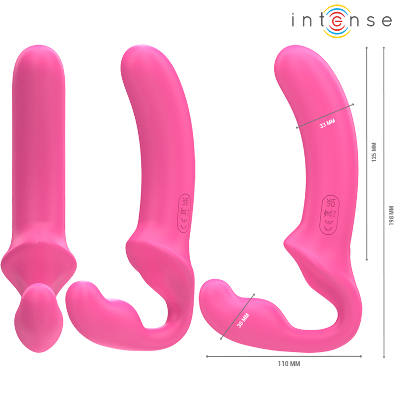 INTENSE - AMY DOUBLE VIBRATOR 20 CM PINK REMOTE CONTROL - Toys "n" Us