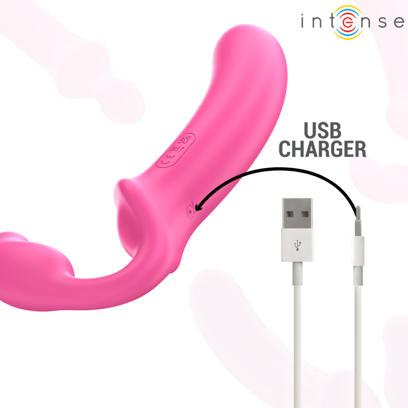 INTENSE - AMY DOUBLE VIBRATOR 20 CM PINK REMOTE CONTROL - Toys "n" Us