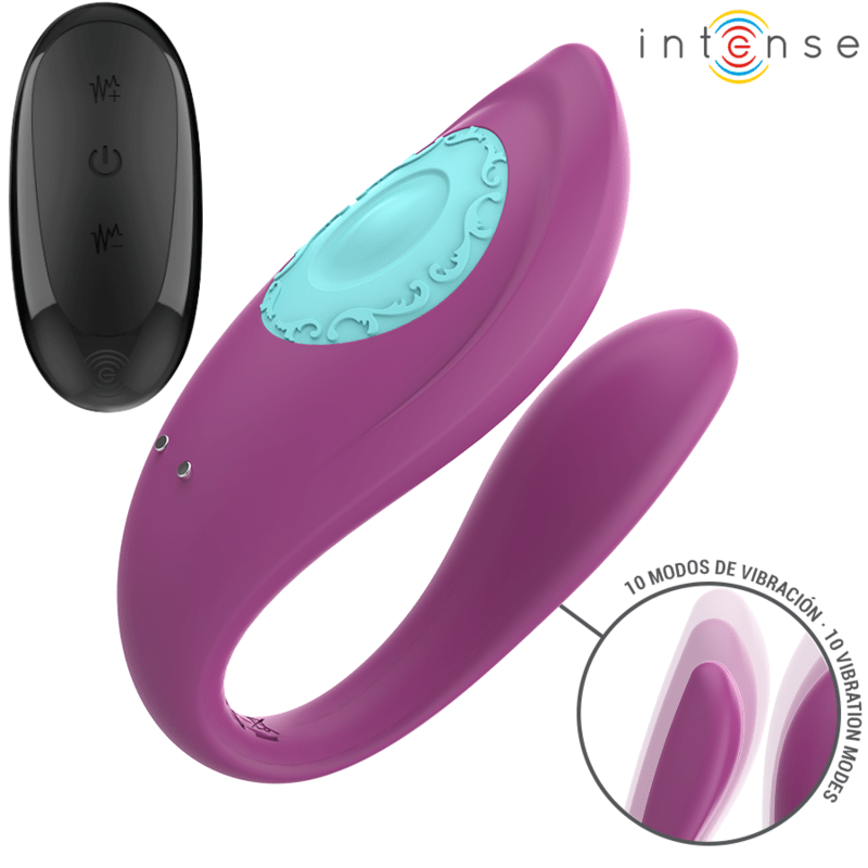 INTENSE - ANNIE U - SHAPED VIBRATOR AND STIMULATOR PURPLE REMOTE CONTROL - Toys "n" Us