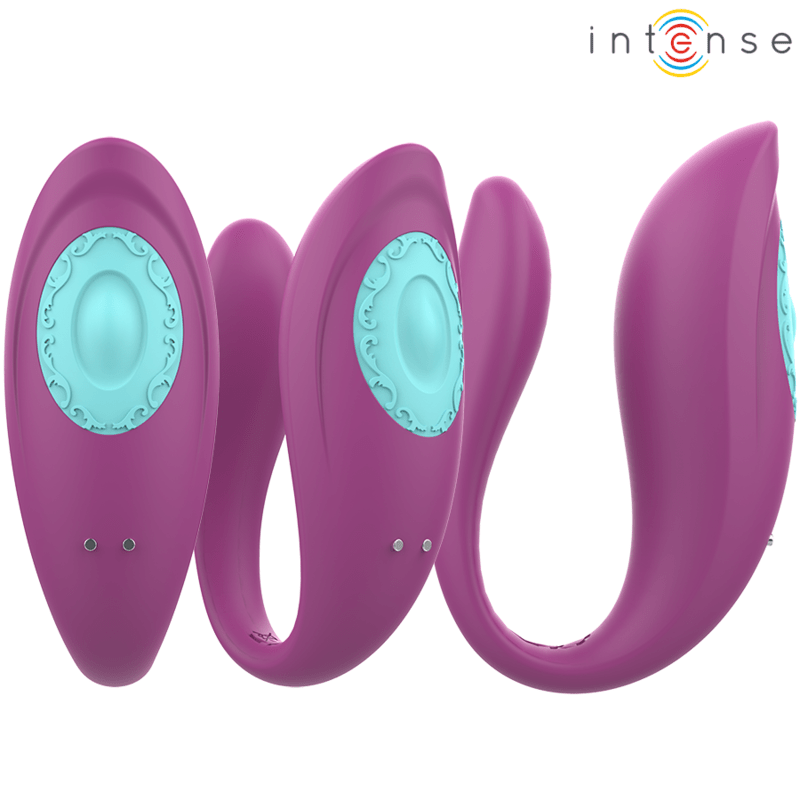 INTENSE - ANNIE U - SHAPED VIBRATOR AND STIMULATOR PURPLE REMOTE CONTROL - Toys "n" Us