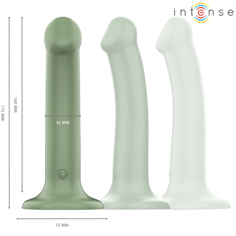 INTENSE - BECCA VIBRATOR WITH SUCTION CUP 10 VIBRATIONS GREEN REMOTE CONTROL - Toys "n" Us