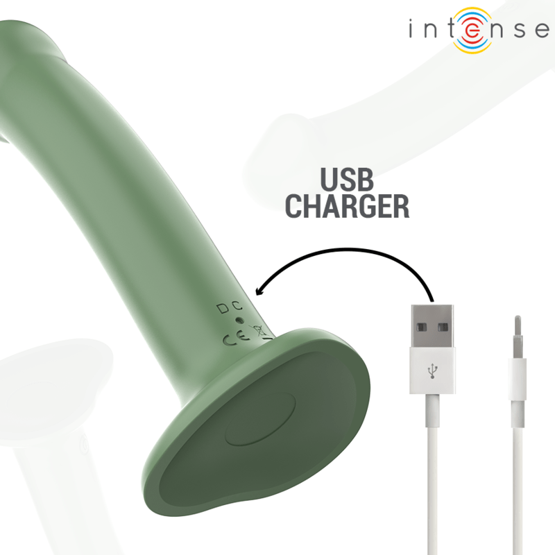 INTENSE - BECCA VIBRATOR WITH SUCTION CUP 10 VIBRATIONS GREEN REMOTE CONTROL - Toys "n" Us