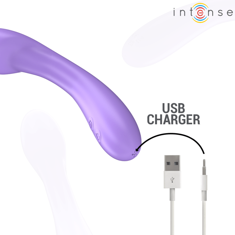 INTENSE - BECKY VIBRATOR 19 CM HEATABLE 7 VIBRATIONS PURPLE - Toys "n" Us