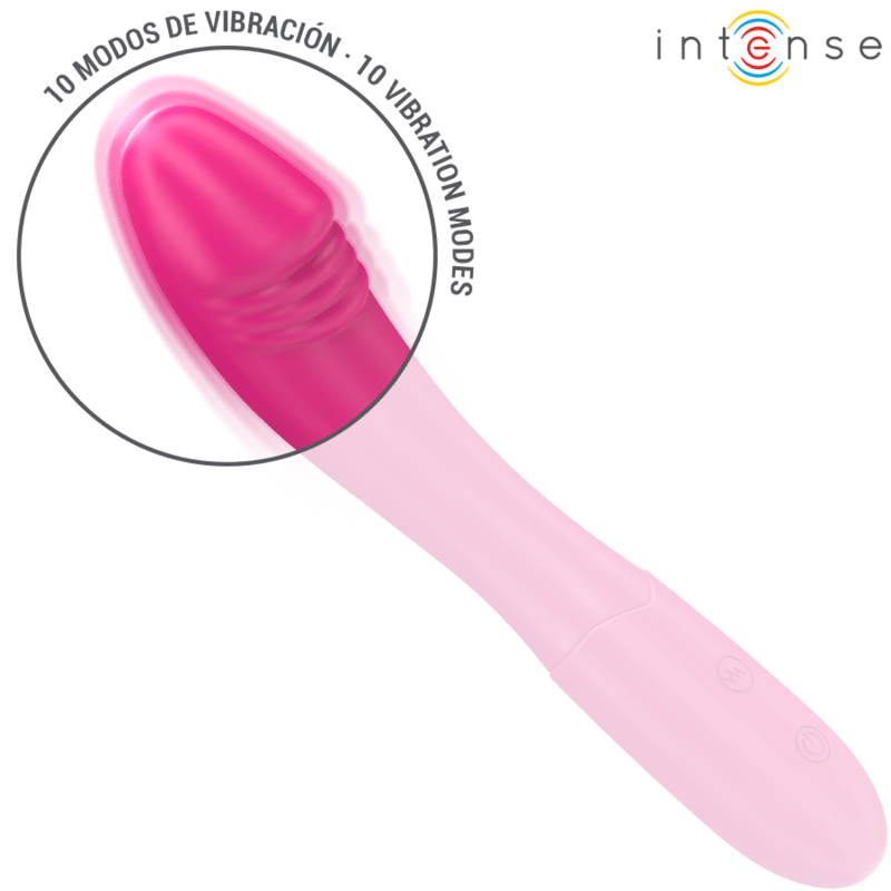 INTENSE - BELINDA VIBRATOR 19 CM FLEXIBLE 10 VIBRATIONS PINK - Toys "n" Us