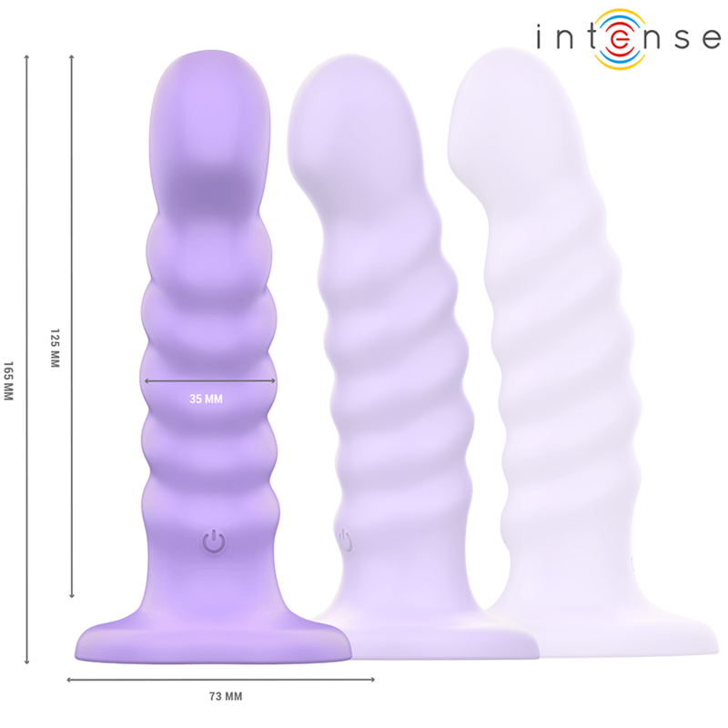 INTENSE - BRENDA VIBRATOR SIZE M SPIRAL DESIGN 10 VIBRATIONS PURPLE REMOTE CONTROL - Toys "n" Us