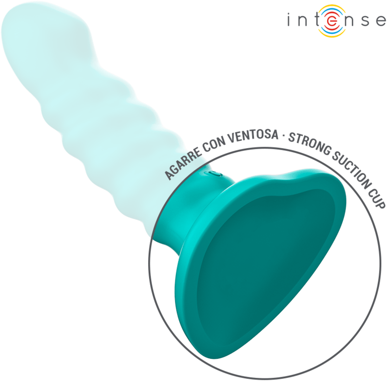 INTENSE - BUFFY VIBRATOR SIZE S SPIRAL DESIGN 10 VIBRATIONS BLUE REMOTE CONTROL - Toys "n" Us