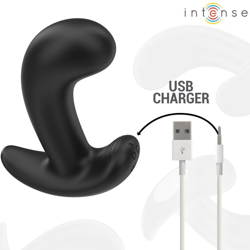 INTENSE - CHANDLER ANAL PLUG 10 VIBRATIONS BLACK REMOTE CONTROL - Toys "n" Us