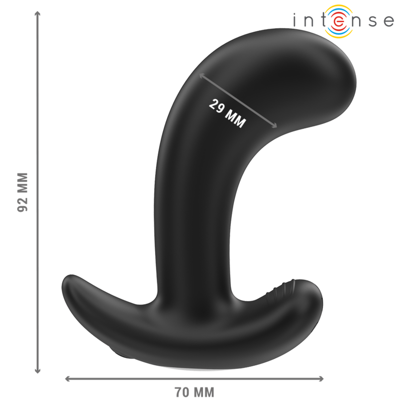 INTENSE - CHANDLER ANAL PLUG 10 VIBRATIONS BLACK REMOTE CONTROL - Toys "n" Us