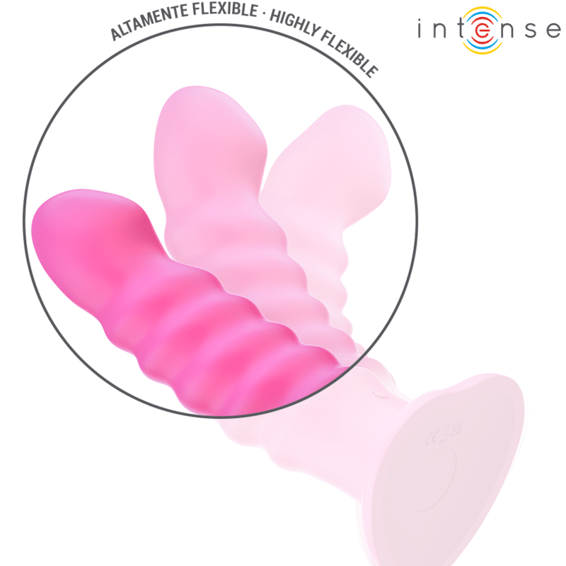 INTENSE - CINDY VIBRATOR SIZE L SPIRAL DESIGN 10 VIBRATIONS PINK REMOTE CONTROL - Toys "n" Us