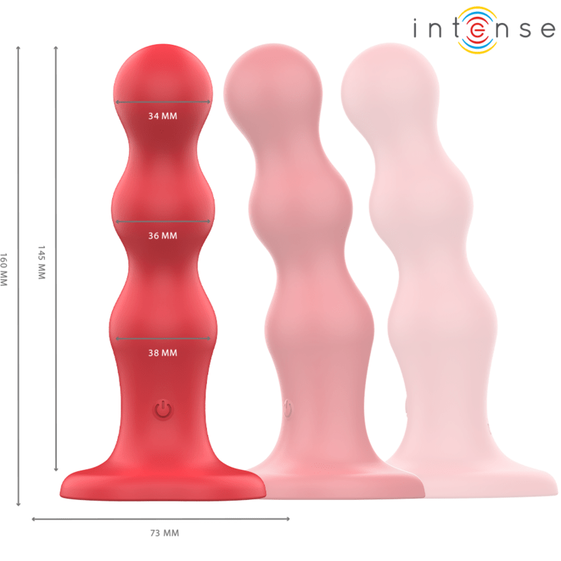 INTENSE - CODY VIBRATOR WITH SUCTION CUP RED REMOTE CONTROL - Toys "n" Us