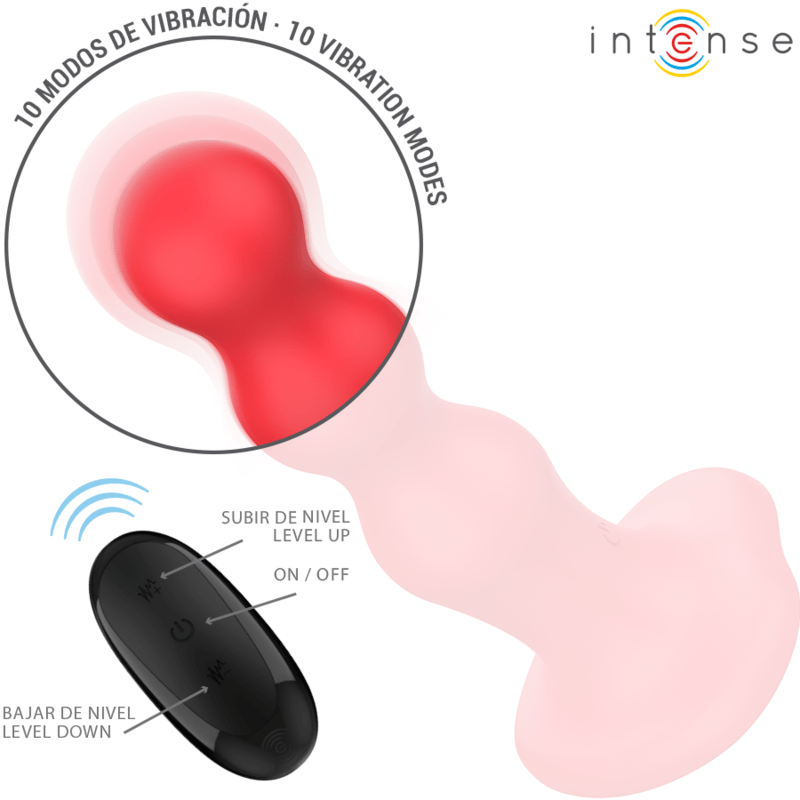 INTENSE - CODY VIBRATOR WITH SUCTION CUP RED REMOTE CONTROL - Toys "n" Us