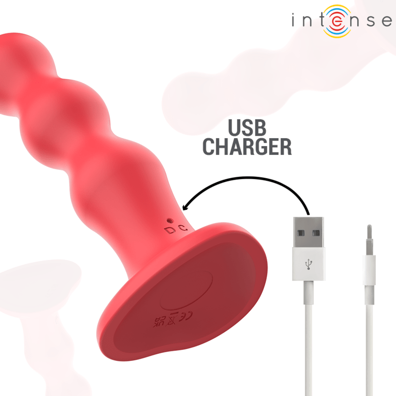 INTENSE - CODY VIBRATOR WITH SUCTION CUP RED REMOTE CONTROL - Toys "n" Us