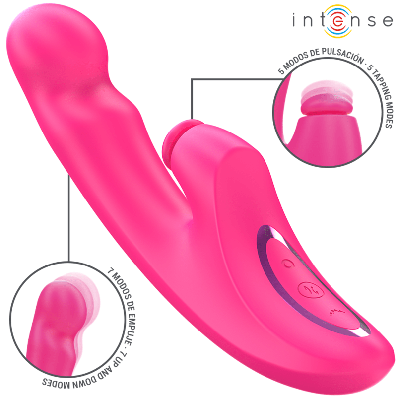 INTENSE - EMI VIBRATOR 13.5 CM MULTIFUNCTION 3 IN 1 10 VIBRATIONS PINK - Toys "n" Us