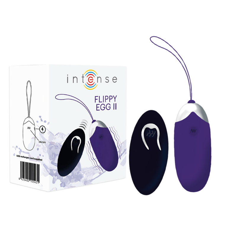 INTENSE - FLIPPY II VIBRANTE OVO COM CONTROLE REMOTO ROXO - Toys "n" Us