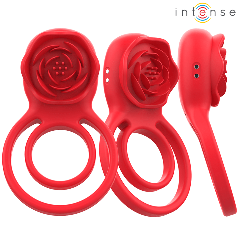 INTENSE - GAIL STIMULATOR ROSE 10 VIBRATIONS RED REMOTE CONTROL - Toys "n" Us