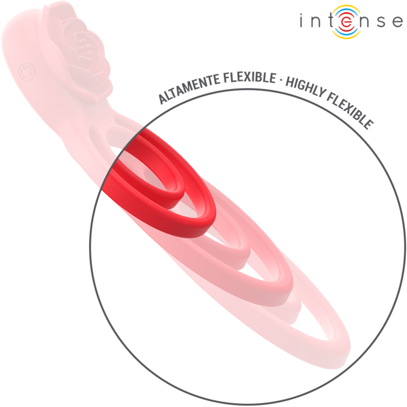 INTENSE - GAIL STIMULATOR ROSE 10 VIBRATIONS RED REMOTE CONTROL - Toys "n" Us