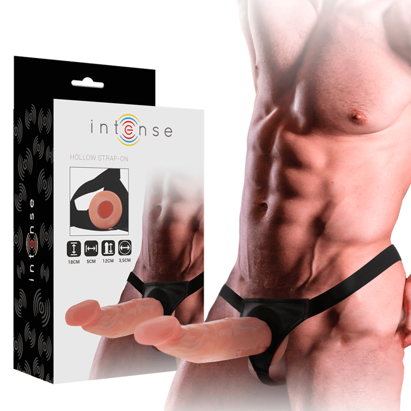 INTENSE - HOLLOW HARNESS WITH DILDO 18 X 3.5 CM - Toys "n" Us