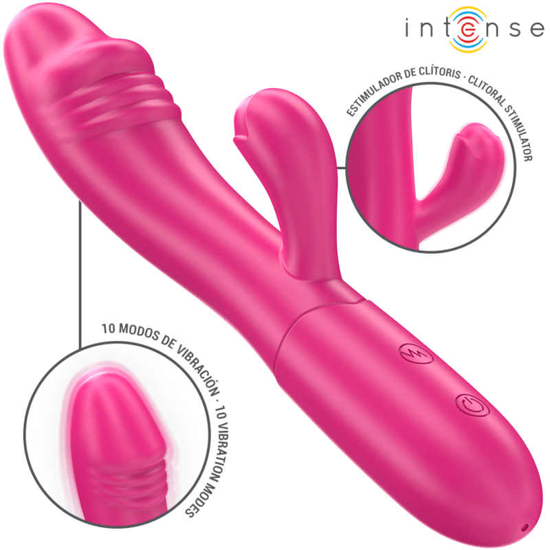 INTENSE - IVY FLEXIBLE VIBRATOR 10 VIBRATIONS WITH STIMULATING TONGUE PINK - Toys "n" Us