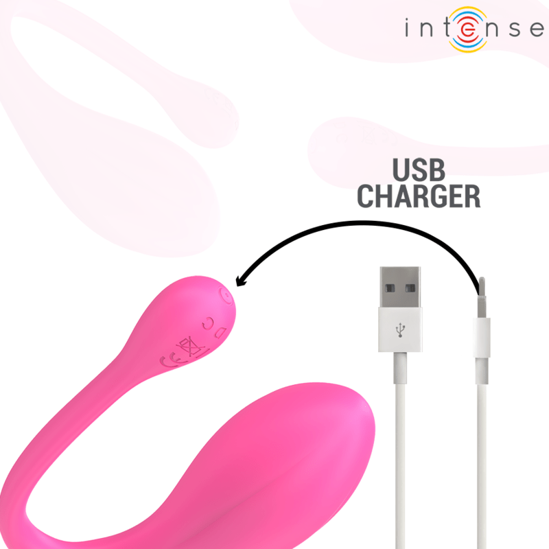 INTENSE - JANICE U VIBRATOR DOUBLE STIMULATION 10 VIBRATIONS PINK REMOTE CONTROL - Toys "n" Us