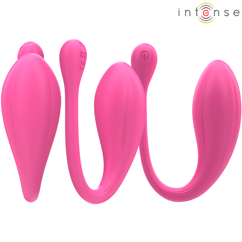 INTENSE - JANICE U VIBRATOR DOUBLE STIMULATION 10 VIBRATIONS PINK REMOTE CONTROL - Toys "n" Us