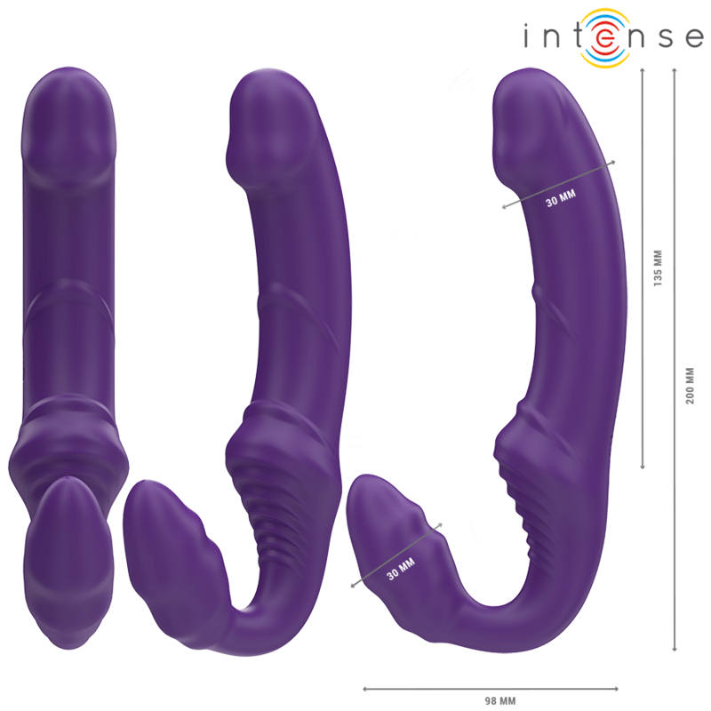 INTENSE - JILL DOUBLE VIBRATOR 20 CM PURPLE REMOTE CONTROL - Toys "n" Us