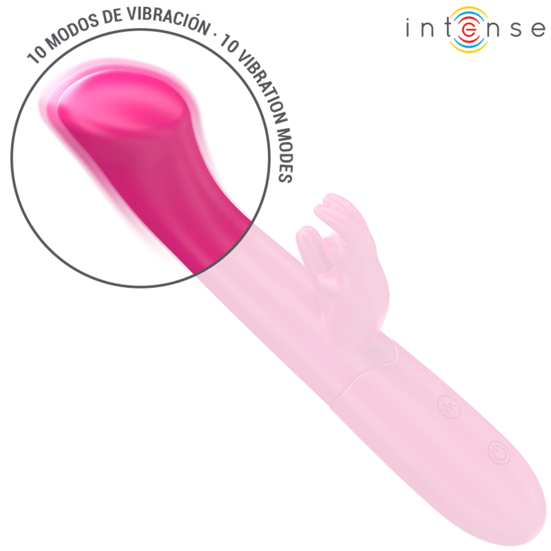 INTENSE - JULIETA RABBIT VIBRATOR 18.6 CM 10 VIBRATIONS PINK - Toys "n" Us