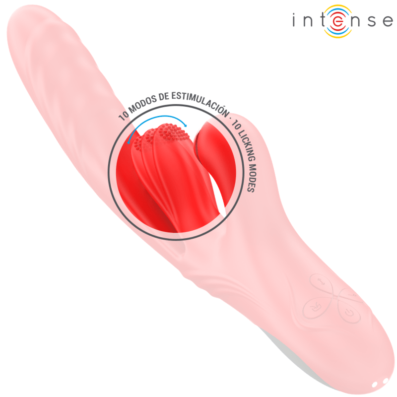 INTENSE - KAROL MULTIFUNCTION VIBRATOR THRUST & STIMULATION & SUCTION RED - Toys "n" Us
