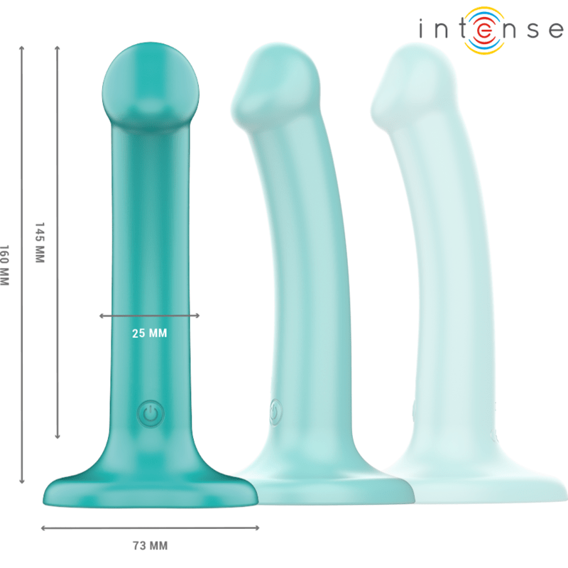 INTENSE - KATIE VIBRATOR WITH SUCTION CUP 10 VIBRATIONS BLUE REMOTE CONTROL - Toys "n" Us
