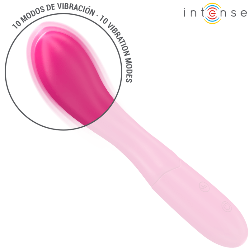 INTENSE - LISETTE VIBRATOR 19 CM FLEXIBLE 10 VIBRATIONS PINK - Toys "n" Us