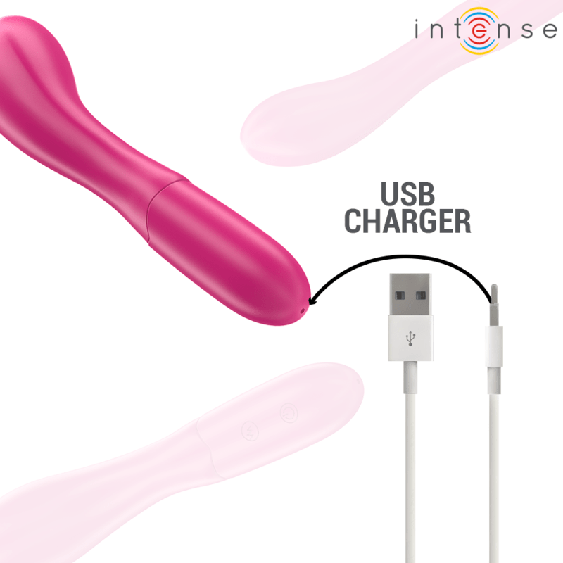 INTENSE - LISETTE VIBRATOR 19 CM FLEXIBLE 10 VIBRATIONS PINK - Toys "n" Us