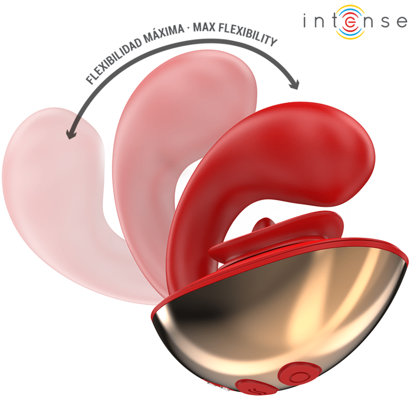 INTENSE - MARIAH VIBRATOR & STIMULATOR IN U SHAPE 10 VIBRATIONS RED - Toys "n" Us