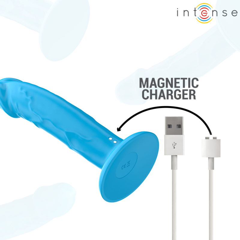 INTENSE - PHOEBE REALISTIC VIBRATOR 10 VIBRATIONS BLUE REMOTE CONTROL - Toys "n" Us