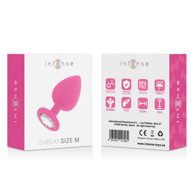 INTENSE - PLUG ANAL SHELKI M FÚCSIA - Toys "n" Us