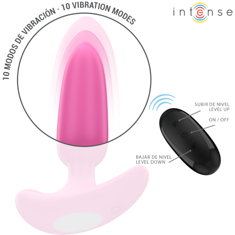 INTENSE - ROSS ANAL PLUG 10 VIBRATIONS PINK REMOTE CONTROL - Toys "n" Us