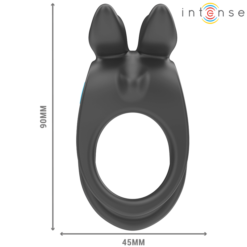 INTENSE - SAM VIBRATOR DOUBLE PENIS RING 10 VIBRATIONS BLACK - Toys "n" Us