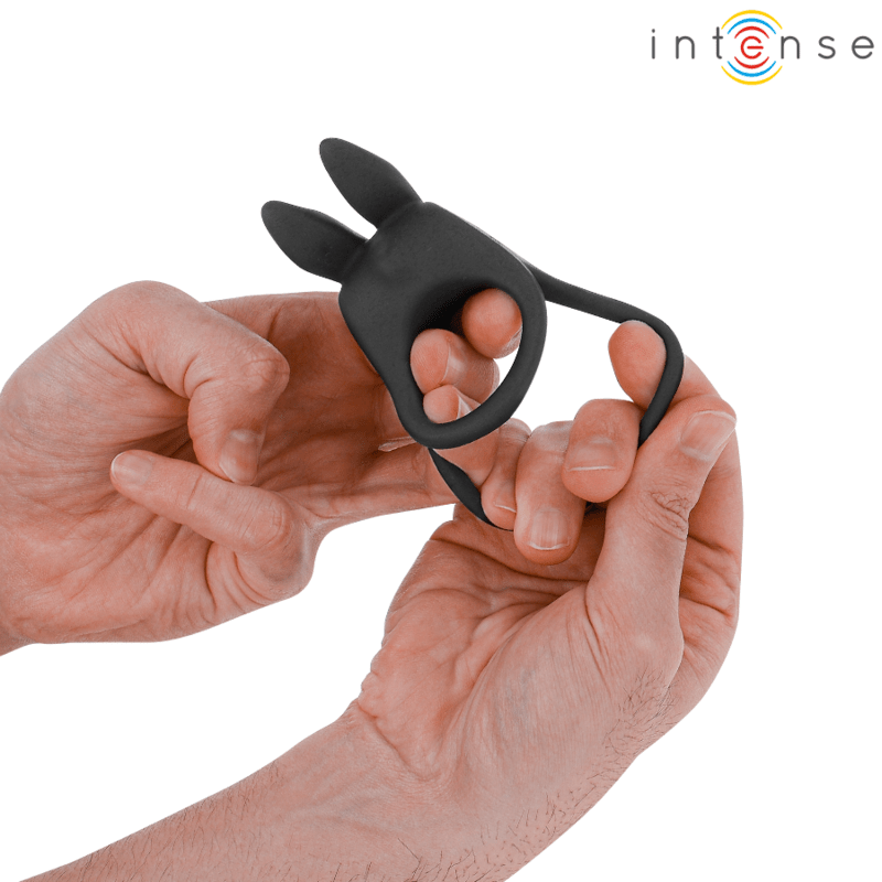 INTENSE - SAM VIBRATOR DOUBLE PENIS RING 10 VIBRATIONS BLACK - Toys "n" Us