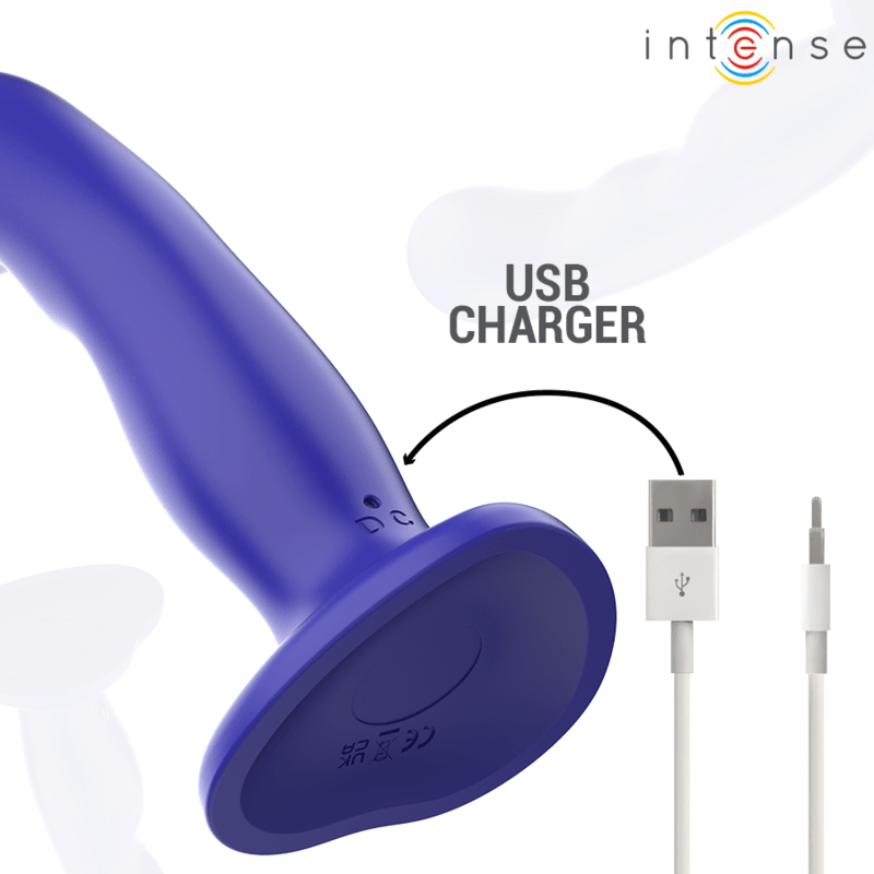 INTENSE - SHORTY VIBRATOR WITH SUCTION CUP BLUE REMOTE CONTROL - Toys "n" Us