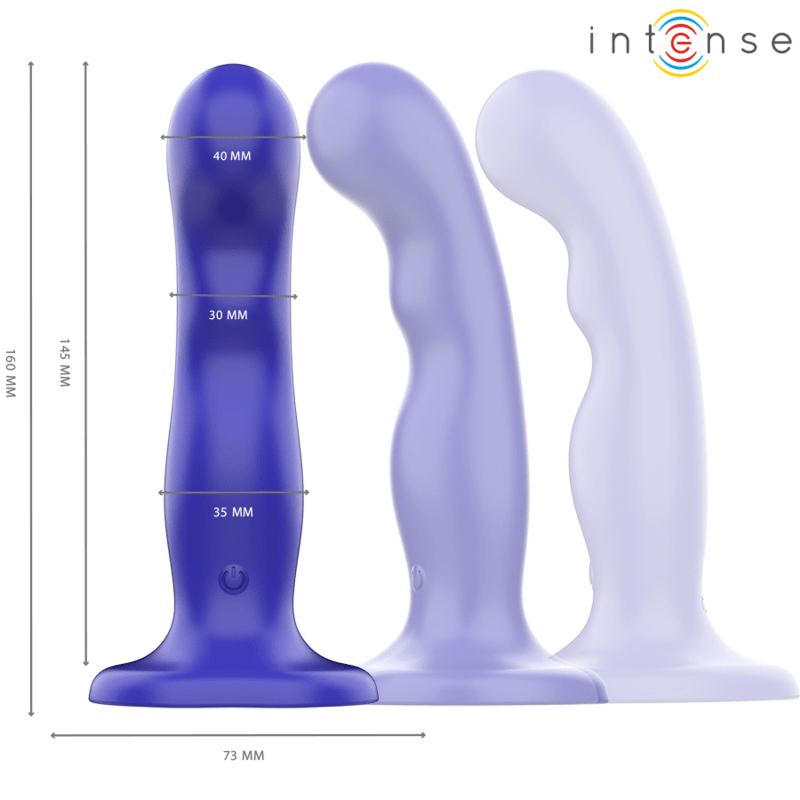 INTENSE - SHORTY VIBRATOR WITH SUCTION CUP BLUE REMOTE CONTROL - Toys "n" Us