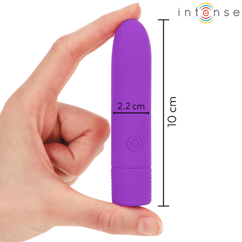 INTENSE - SYMONE USB RECHARGEABLE VIBRATING BULLET 8 VIBRATIONS PURPLE 10 X 2.2 CM - Toys "n" Us
